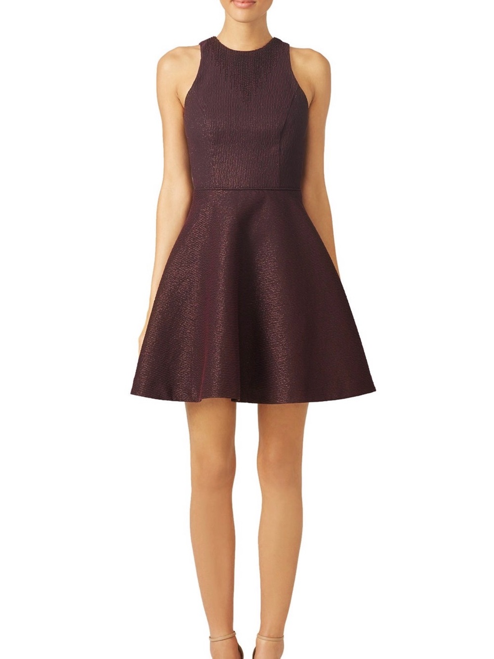 Nha Khanh Rue Dress Mini Halter Dress Purple Size 6